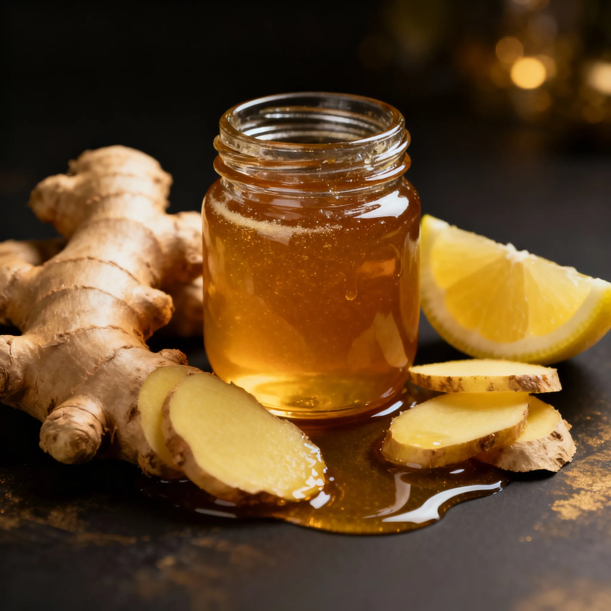 honey ginger lemon for relief and calm